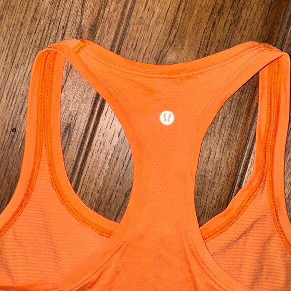 Lululemon Swiftly Tech Racerback Tank Top Orangetheory Fitness Women’s 8 Orange - Picture 6 of 9
